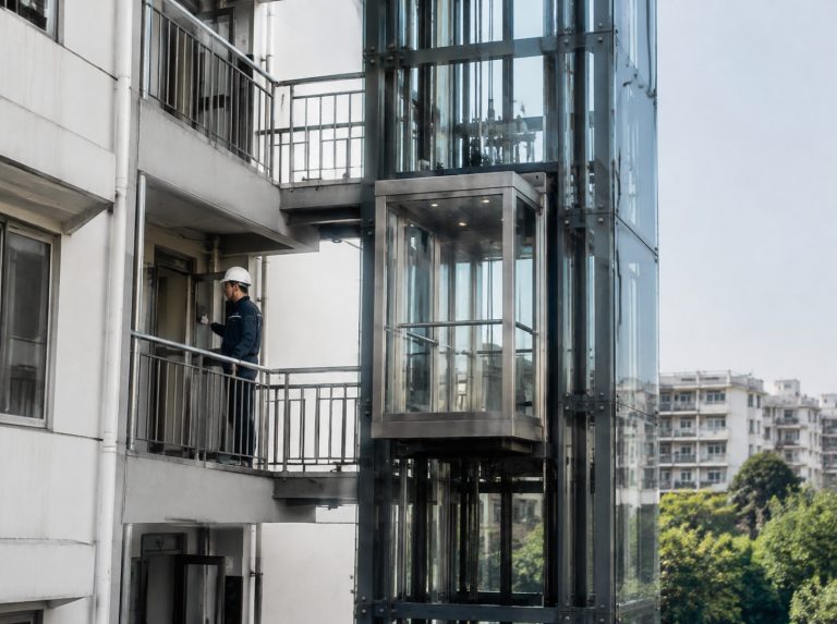 吐鲁番旧楼加建观光电梯